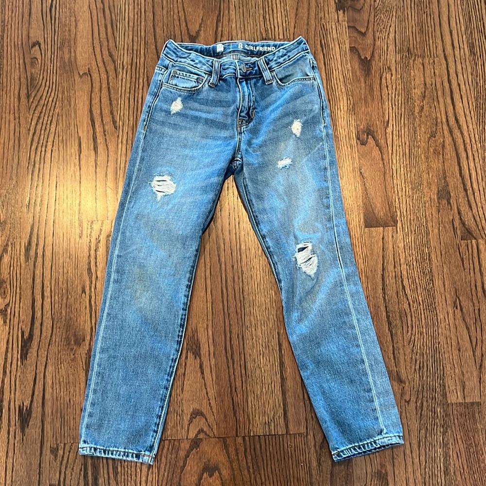 Gapkids Girlfriend Distressed Jeans size 8. EUC